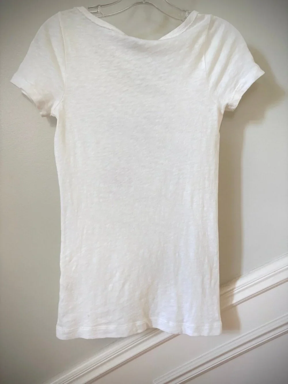 J. Crew Lesters Hat Shop Graphic T Shirt with Silk Flower Decoration, XS